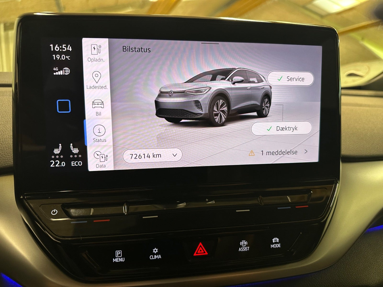 Grå VW ID.4 fra 2021