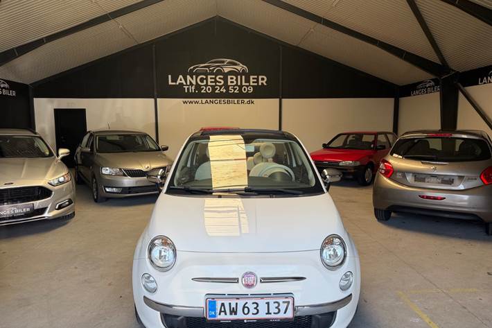 Hvid Fiat 500 fra 2014