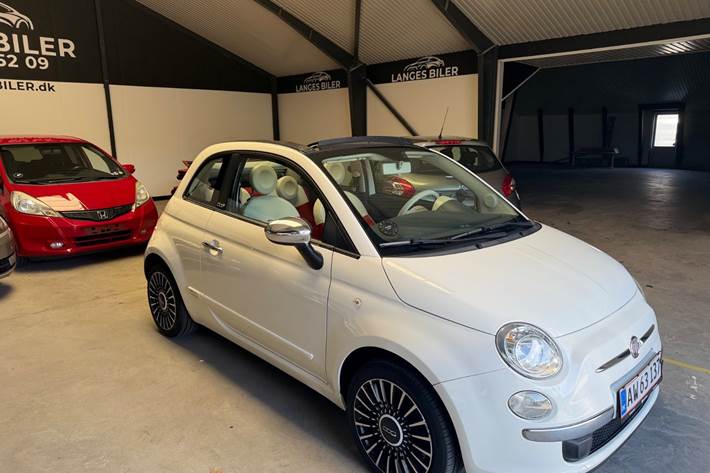 Hvid Fiat 500 fra 2014