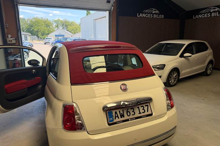 Hvid Fiat 500 fra 2014
