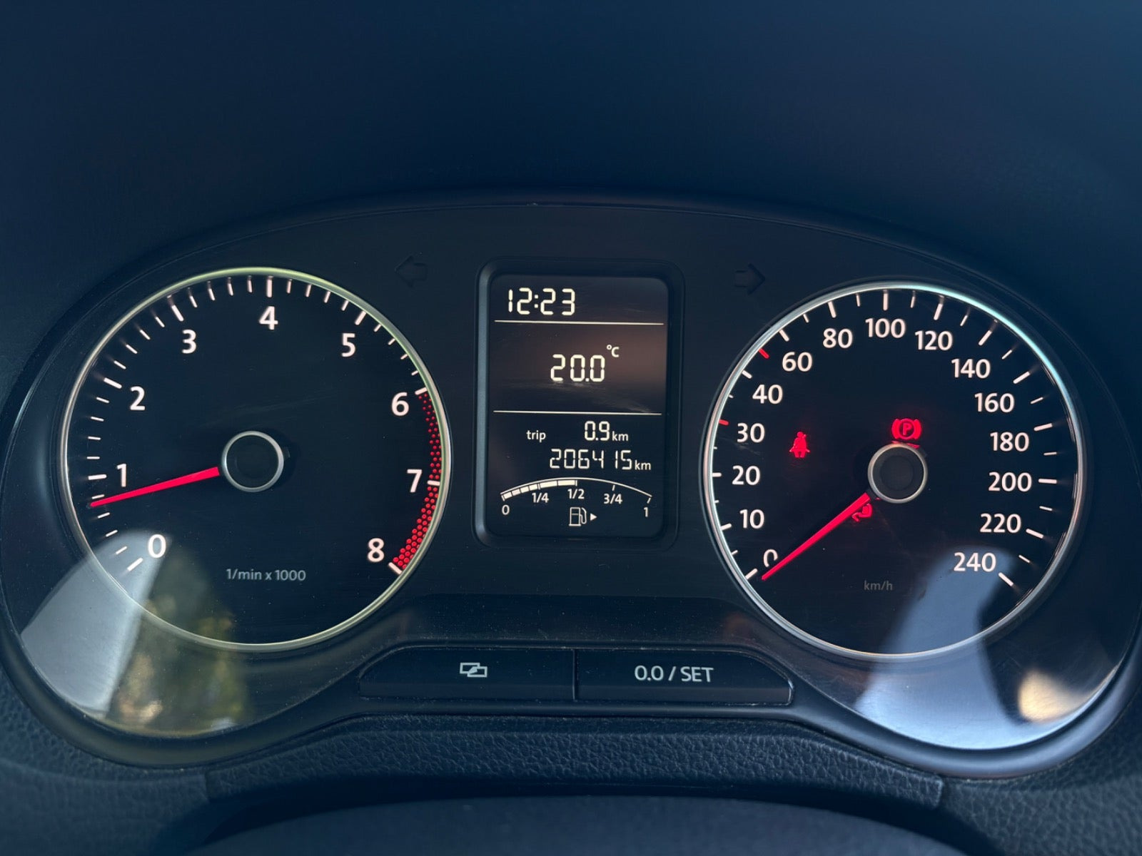Grøn VW Polo fra 2013