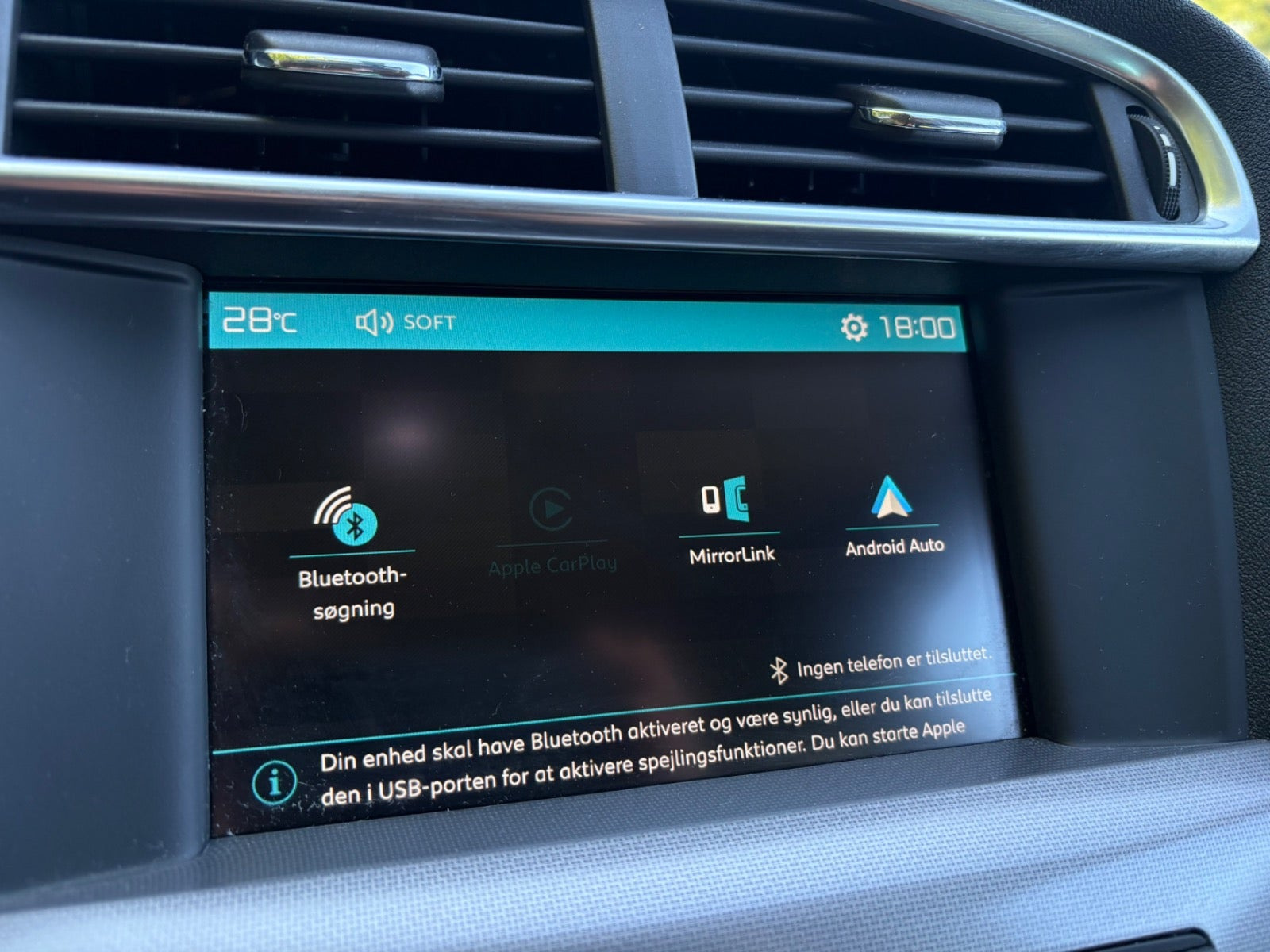 Grøn Citroën C4 fra 2018