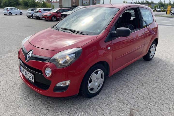 Rød Renault Twingo fra 2014 set udefra