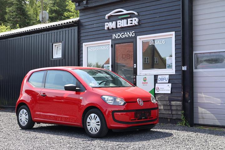 Rød VW UP! fra 2013
