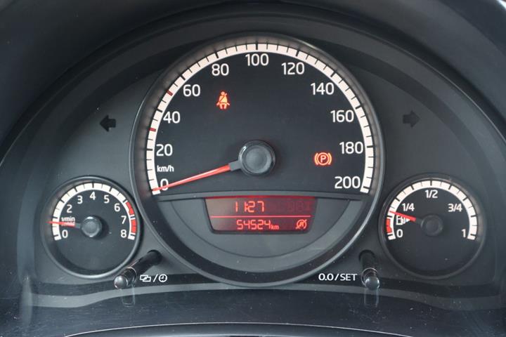 Rød VW UP! fra 2013