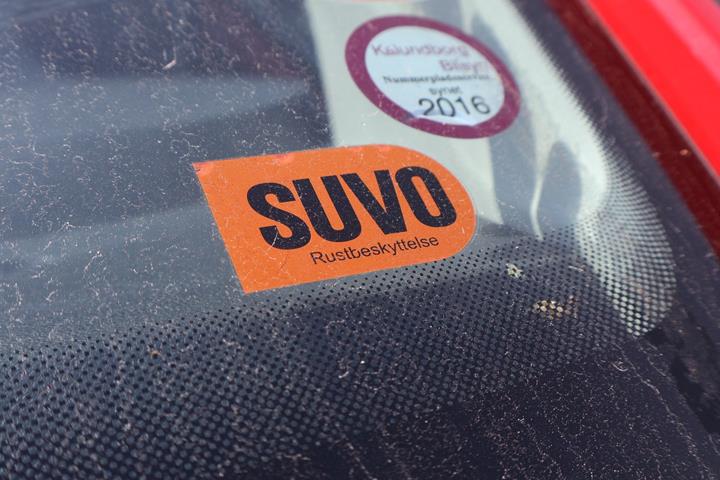 Rød VW UP! fra 2013