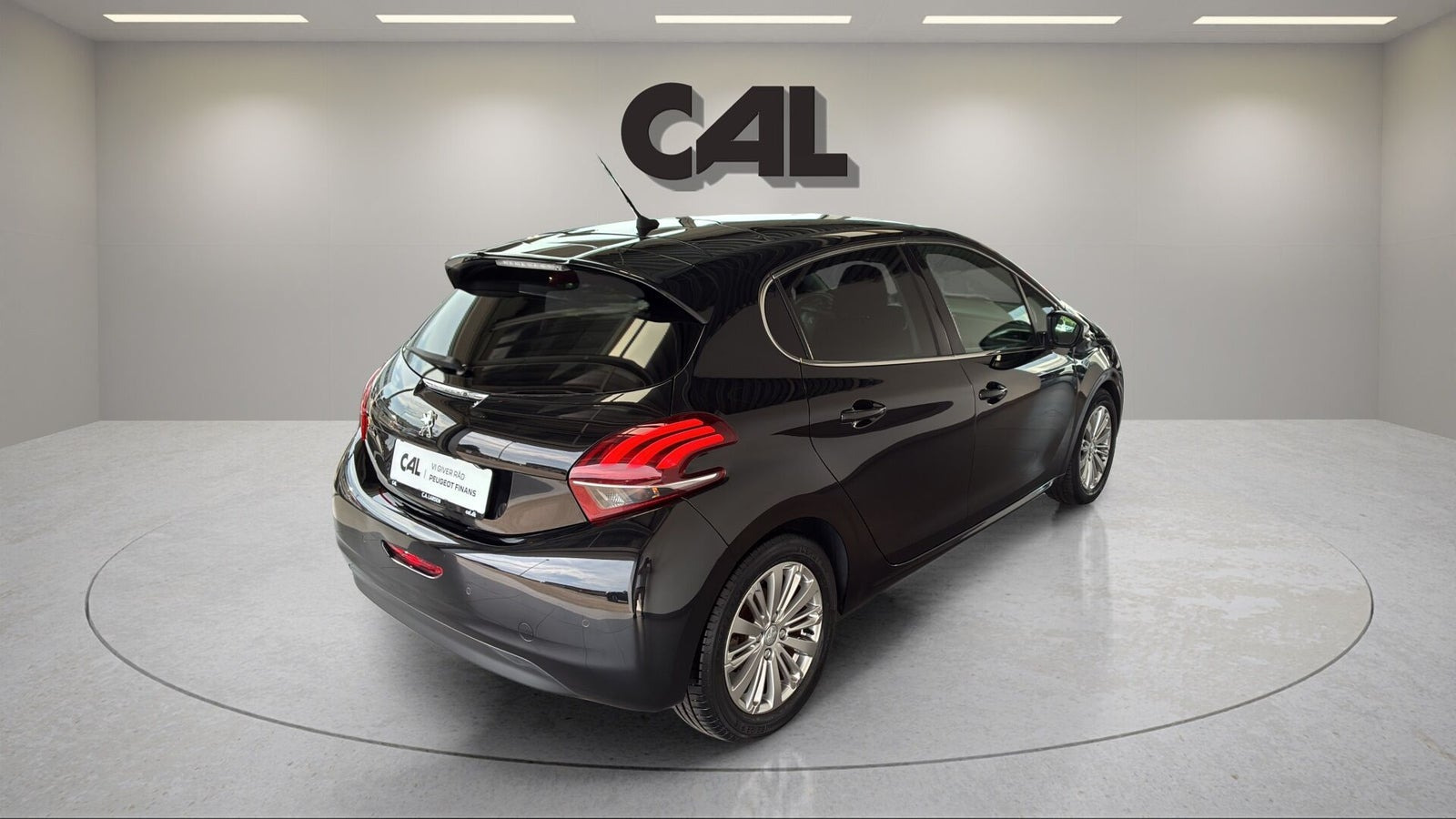 Sort Peugeot 208 fra 2019