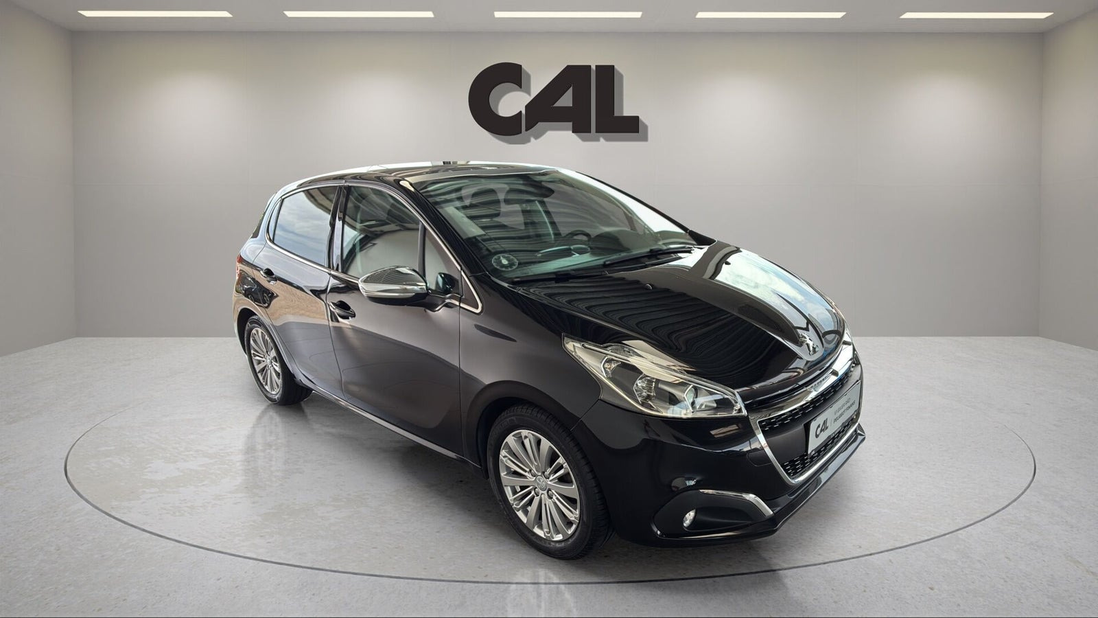 Sort Peugeot 208 fra 2019