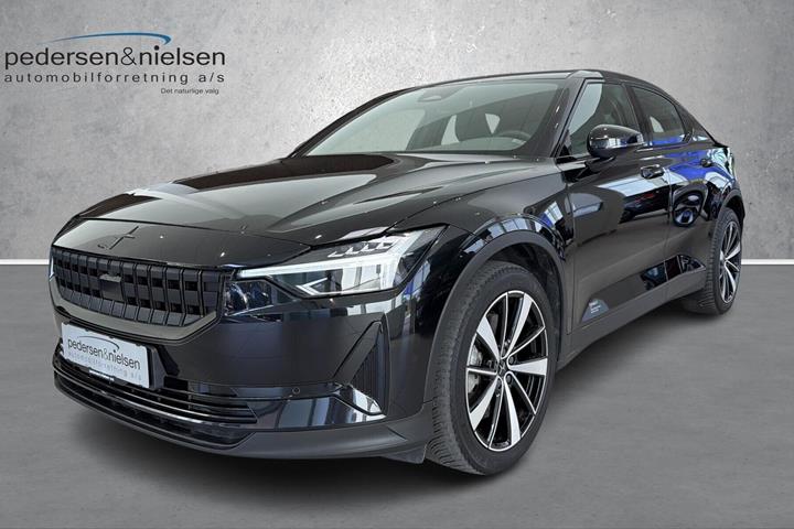 Sort Polestar 2 fra 2023 set udefra