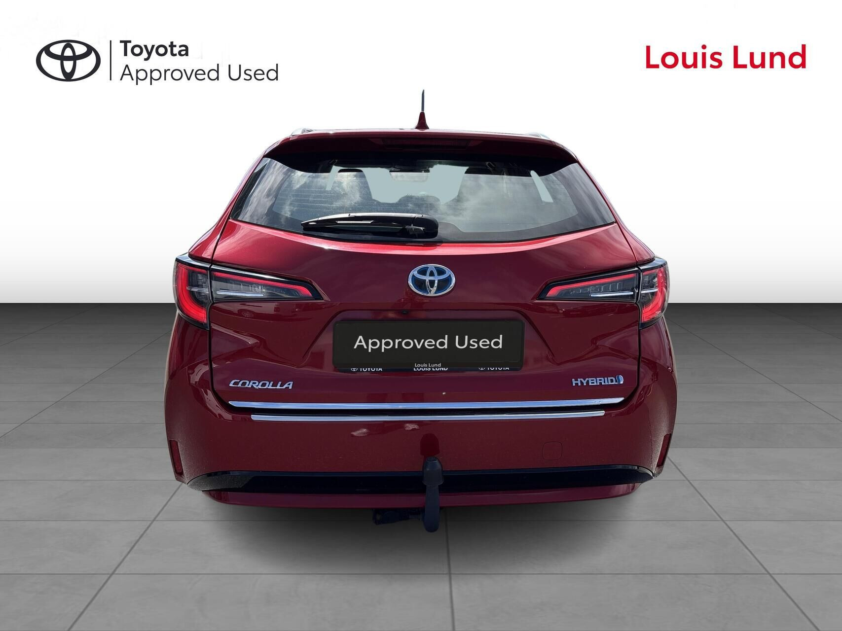 Rød Toyota Corolla fra 2019