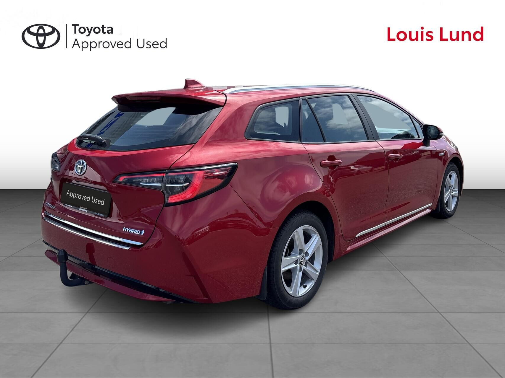 Rød Toyota Corolla fra 2019