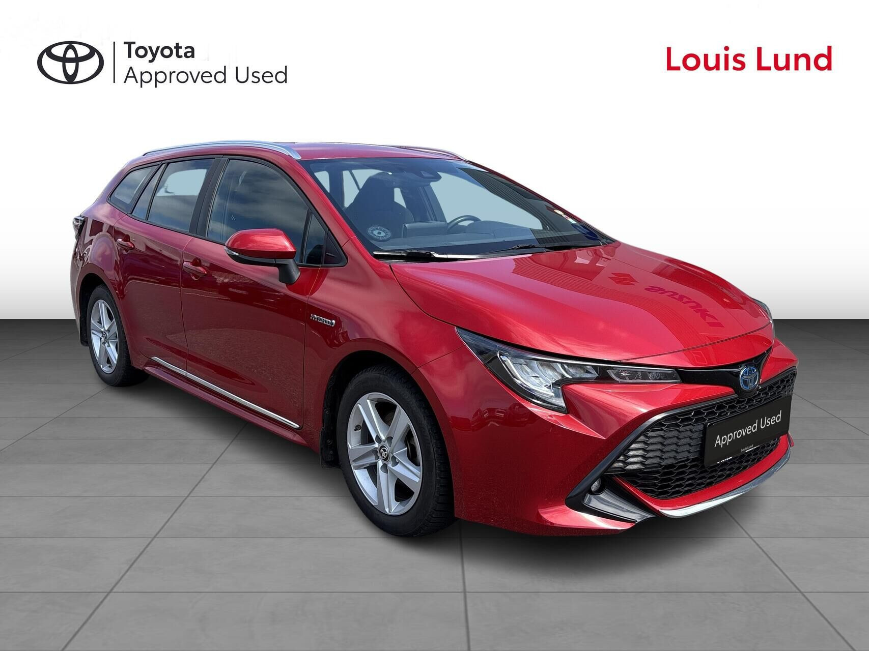 Rød Toyota Corolla fra 2019