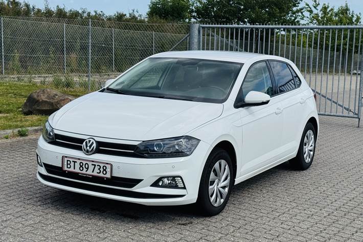Hvid VW Polo fra 2017