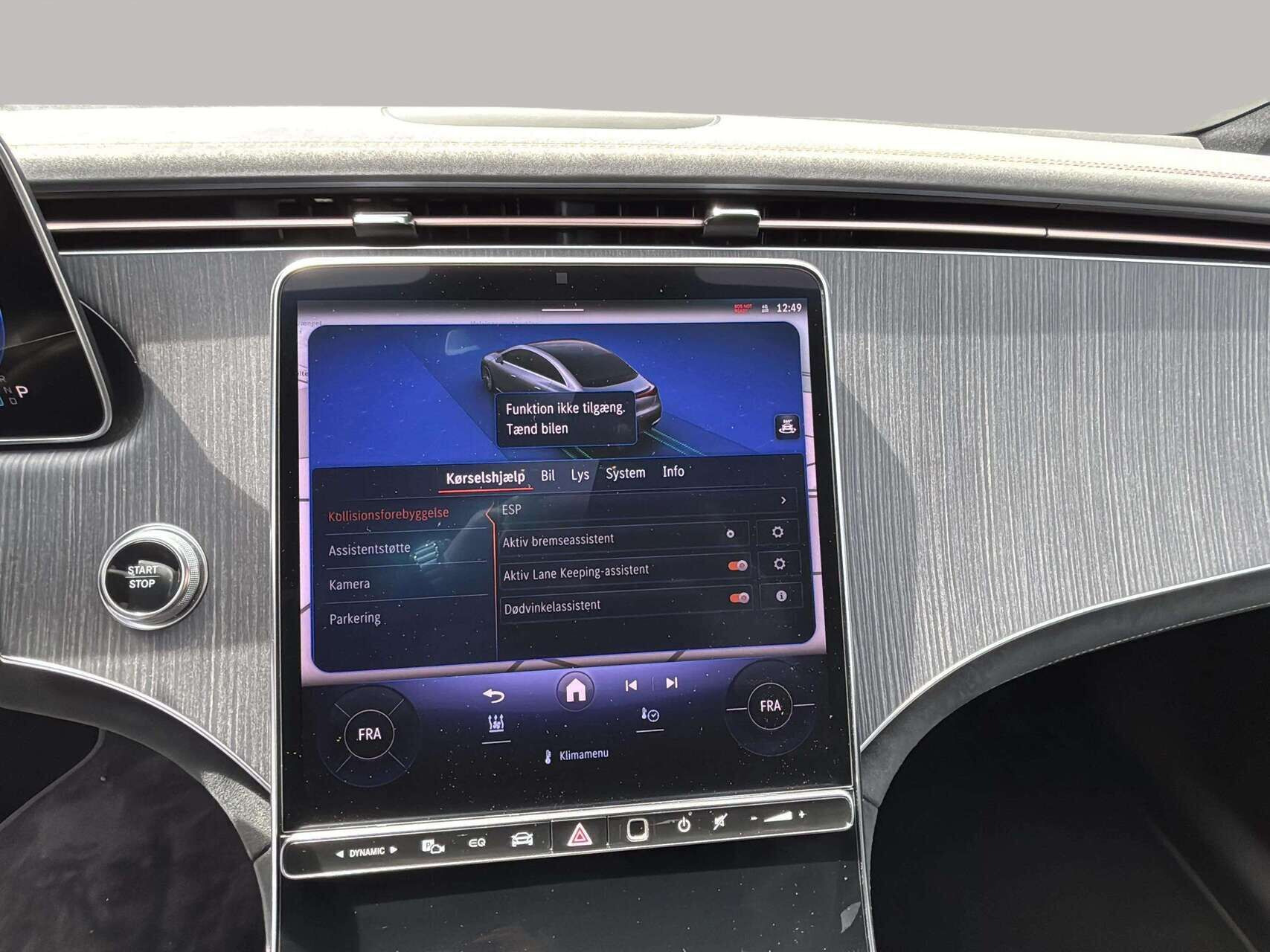 Grå Mercedes EQE 350 fra 2024