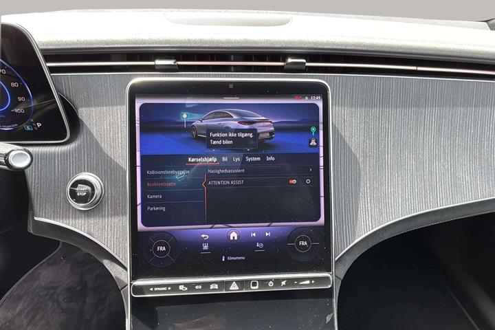 Grå Mercedes EQE 350 fra 2024