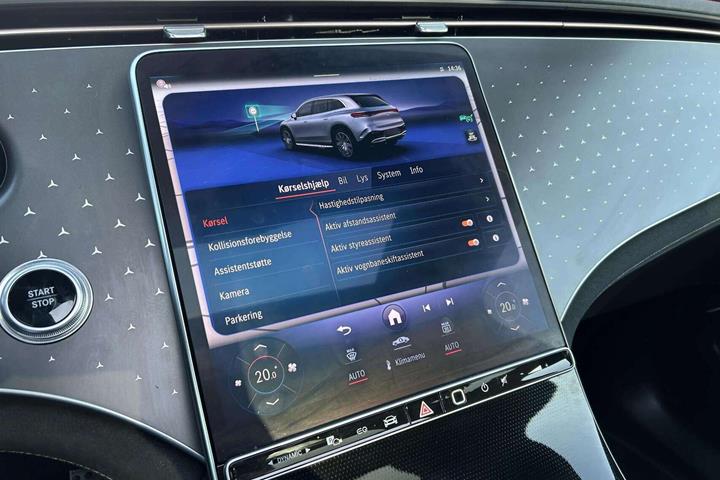 Grå Mercedes EQS 450+ fra 2023