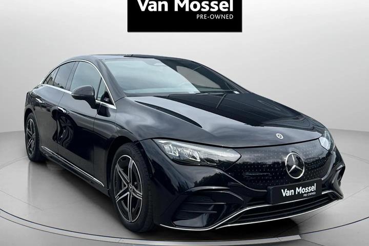Sort Mercedes EQE 350 fra 2023