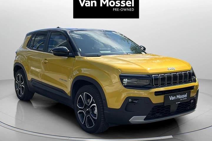 Gul Jeep Avenger fra 2023