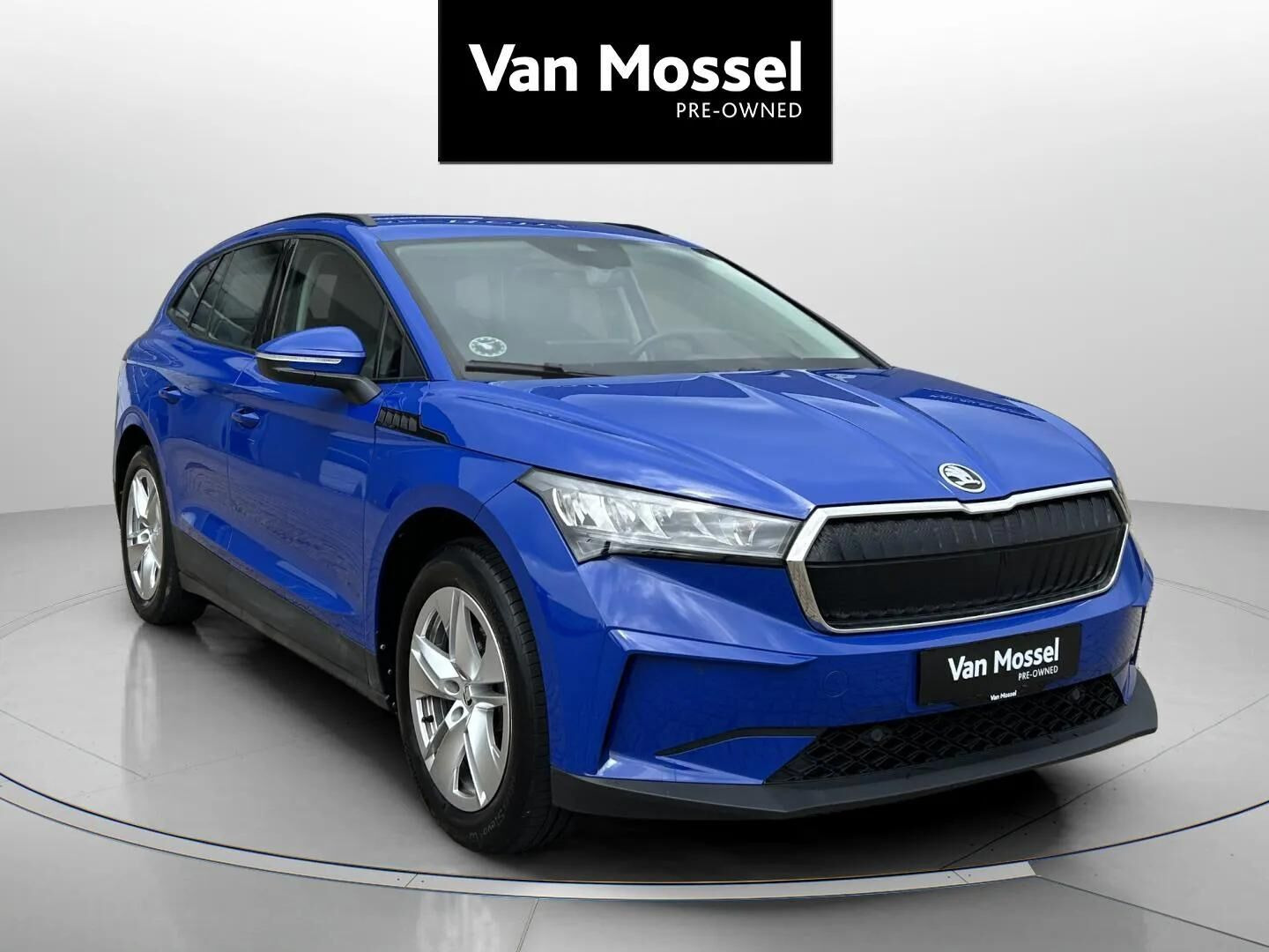 Blå Skoda Enyaq fra 2023