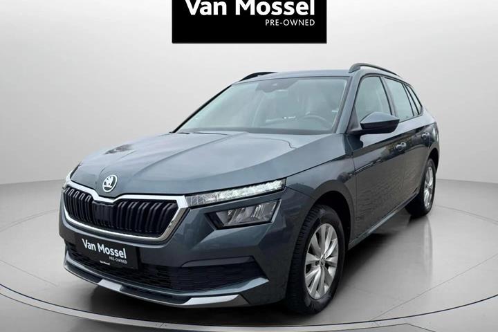 Grå Skoda Kamiq fra 2020 set udefra