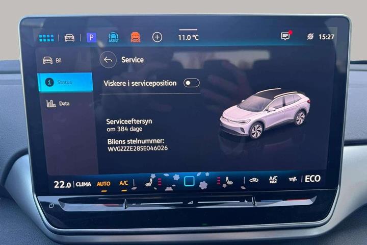 Hvid VW ID.4 fra 2025