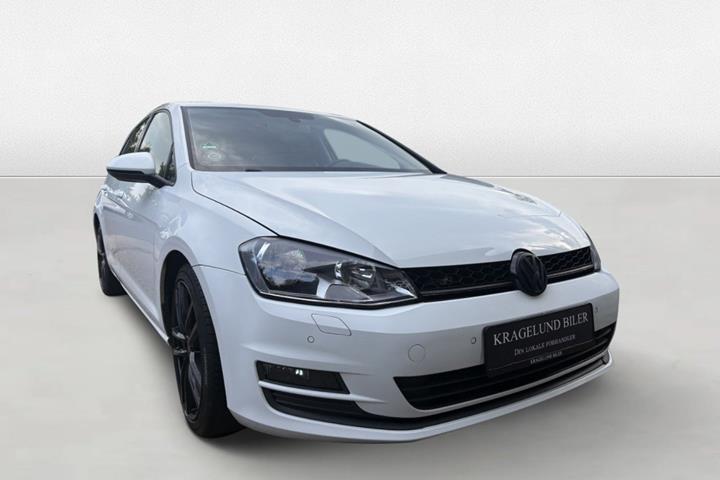Grøn VW Golf VII fra 2014