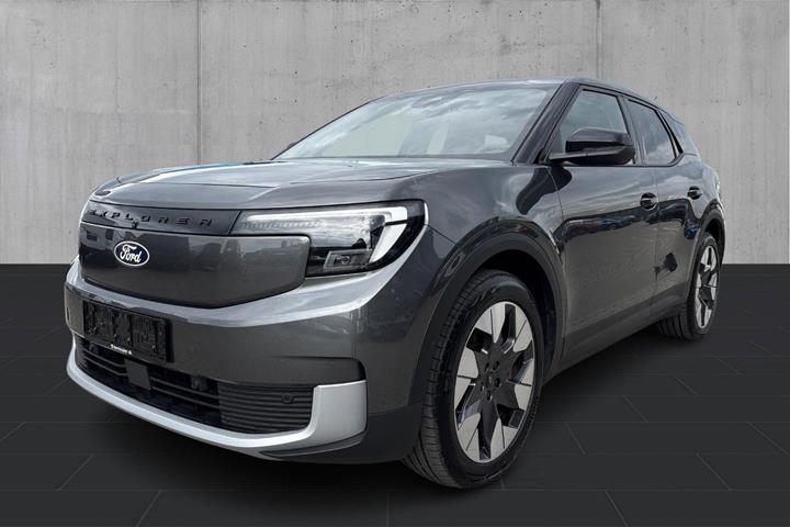 Grå Ford Explorer fra 2025 set udefra
