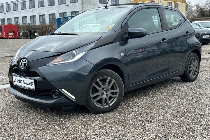 Grå Toyota Aygo fra 2018