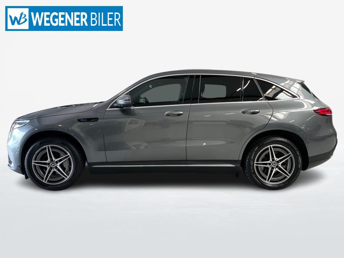 Grå Mercedes EQC400 fra 2021