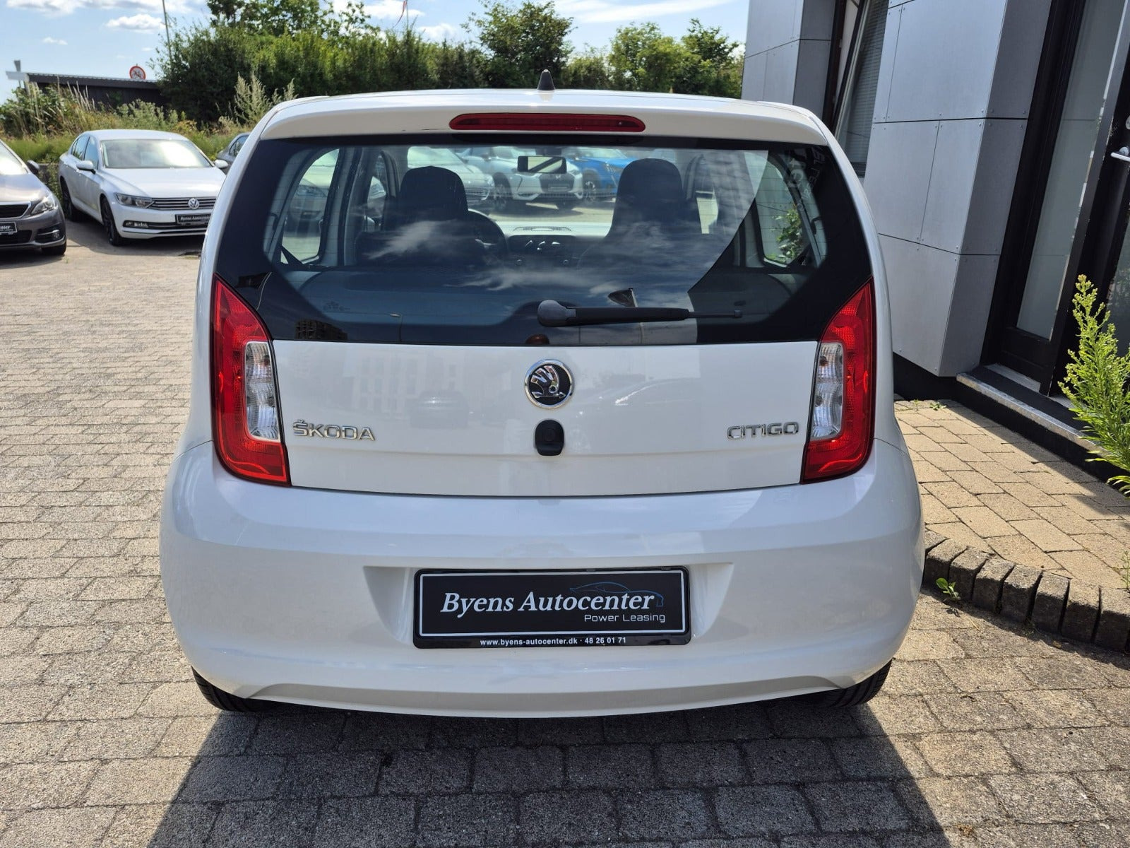 Hvid Skoda Citigo fra 2014