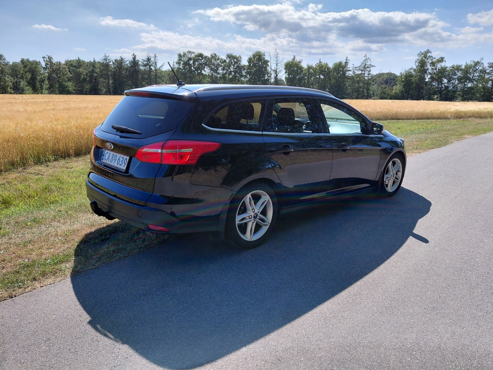 Sort Ford Focus fra 2017