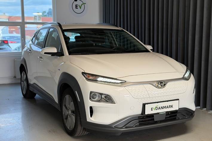 Hvid Hyundai Kona fra 2021