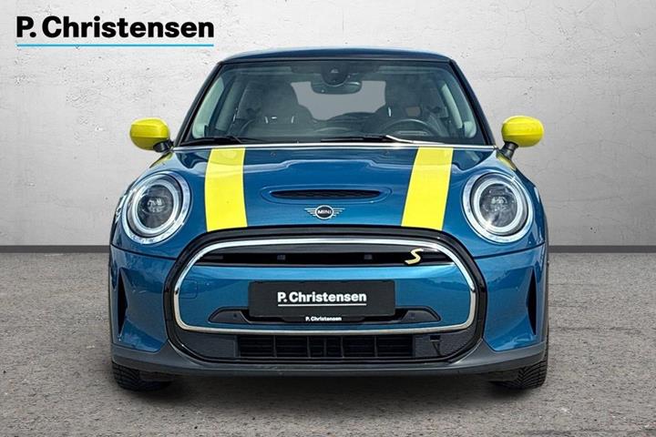 Blå Mini Cooper SE fra 2023