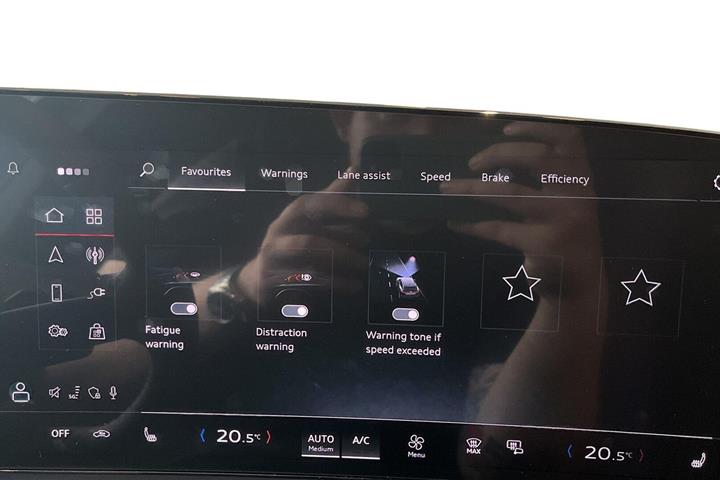 Grå Audi A6 e-tron fra 2026