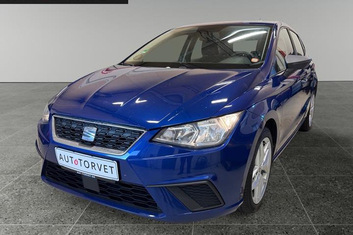 Blå Seat Ibiza fra 2018 set udefra