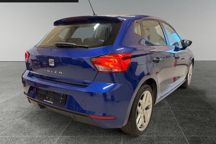 Blå Seat Ibiza fra 2018