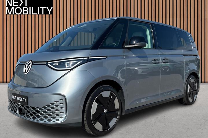 Sølv VW ID.Buzz fra 2023 set udefra
