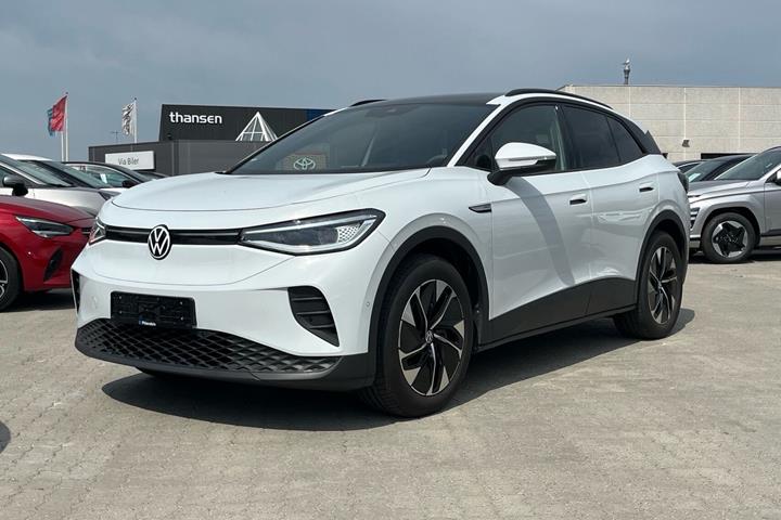 Hvid VW ID.4 fra 2024 set udefra