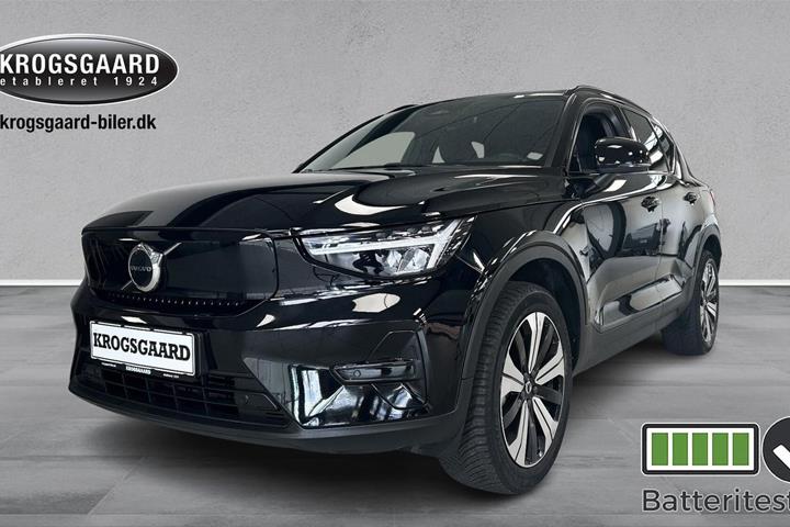 Sort Volvo XC40 fra 2023 set udefra