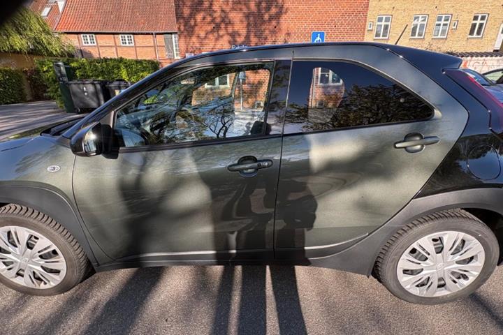 Grøn Toyota Aygo X fra 2023