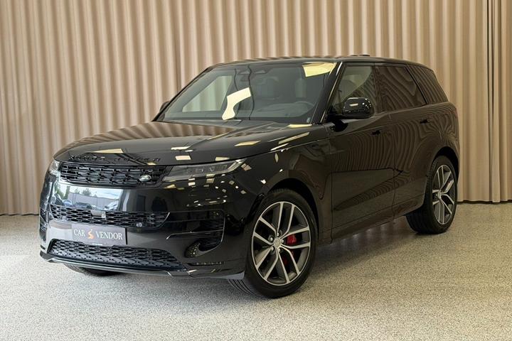 Sort Land Rover Range Rover sport fra 2023 set udefra