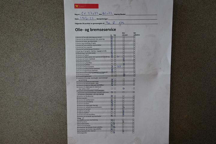 Rød VW E-UP! fra 2021