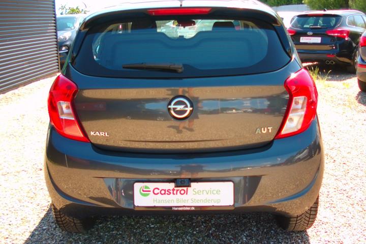 Grå Opel Karl fra 2018