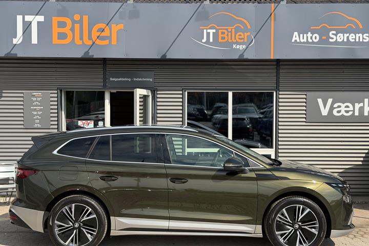 Grøn Skoda Enyaq fra 2026