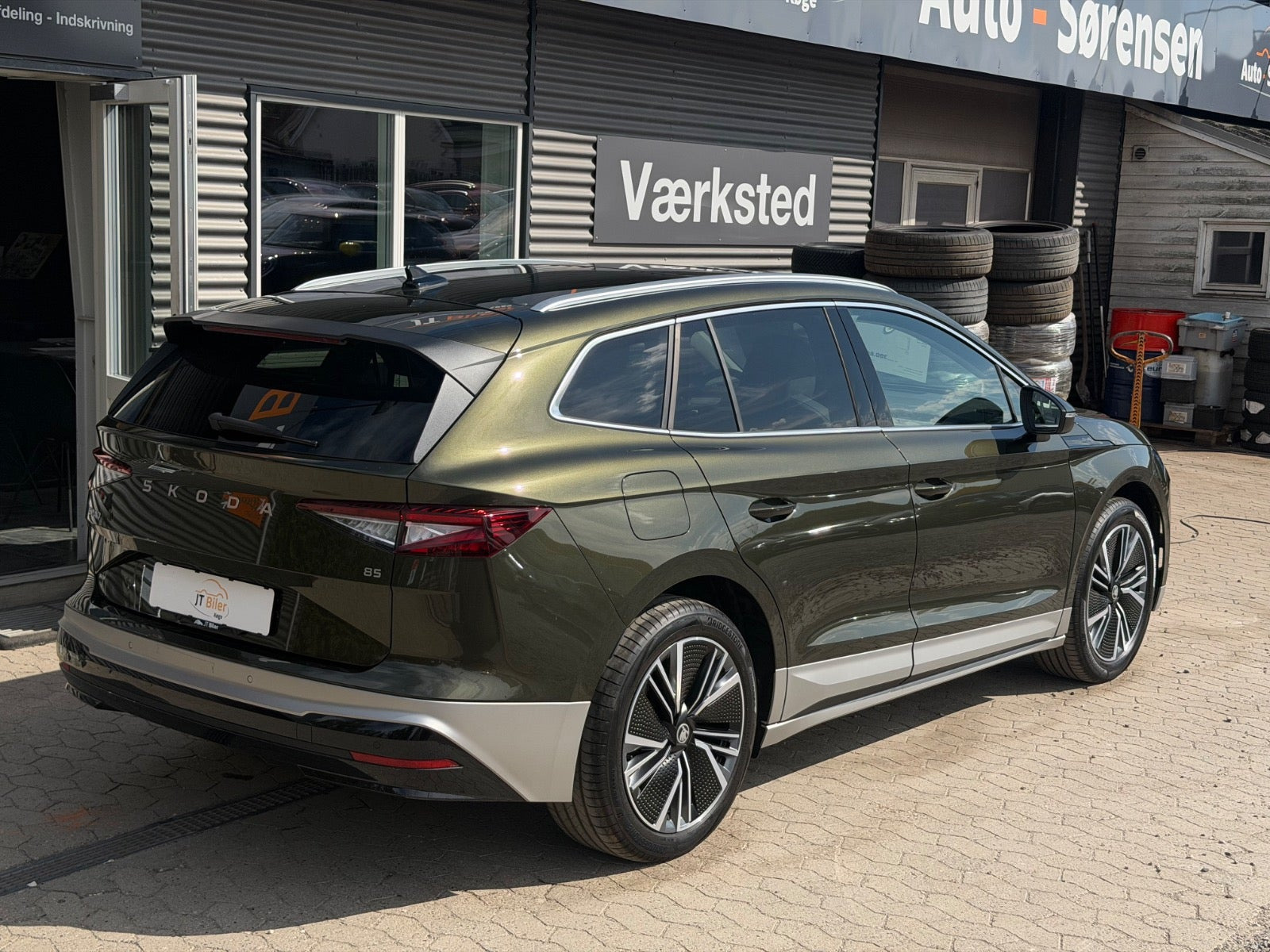 Grøn Skoda Enyaq fra 2026