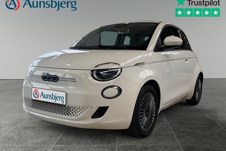Grå Fiat 500e fra 2022 set udefra