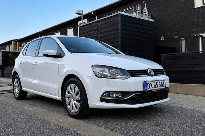 Hvid VW Polo fra 2017