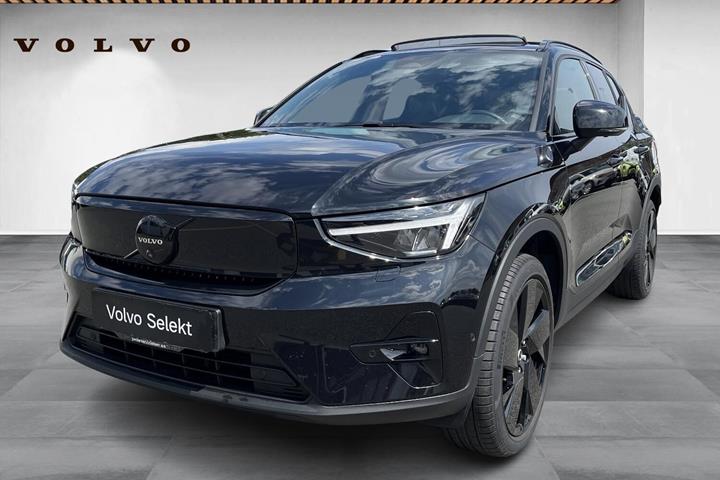Sort Volvo EX40 fra 2024 set udefra