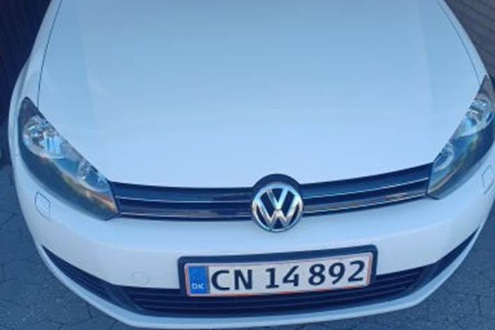 Hvid VW Golf fra 2013