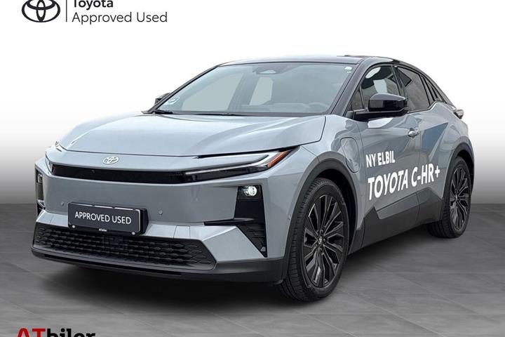 Grå Toyota C-HR+ fra 2026 set udefra